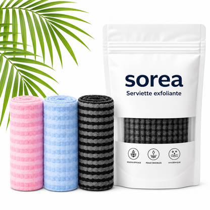 Serviette exfoliante Sorea