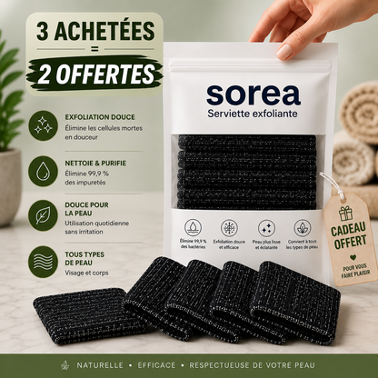 Serviette exfoliante Sorea